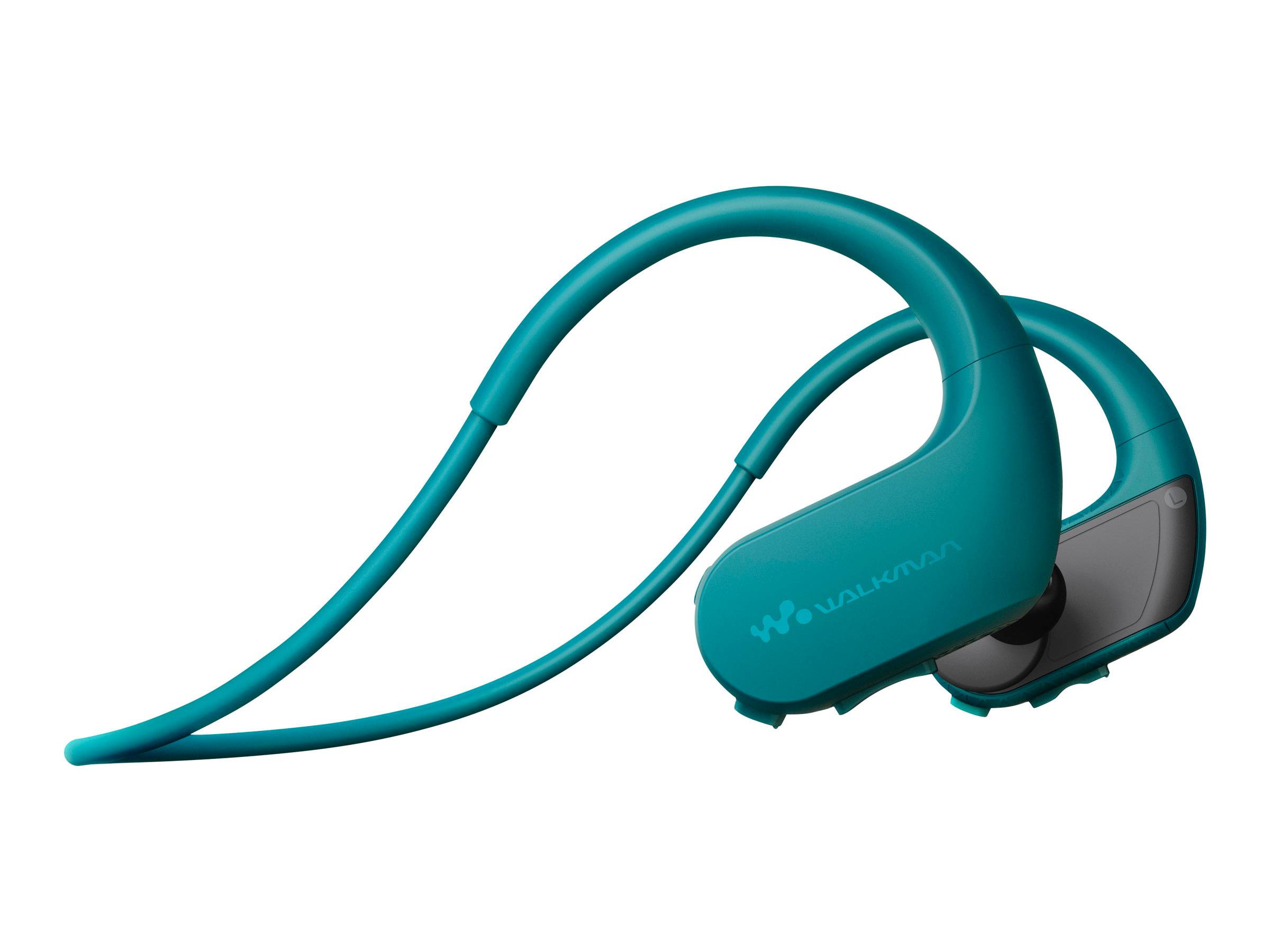 Sony NW-WS413L In-ear headphones Blue MP3 player, Ear clip, Waterproof Sports-1