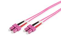 Digitus DK-2522-10-4 Fibreglass FO Cable 10.00 m Violet [1x SC plug - 1x SC plug] 50/125 µ Multimode OM4-4