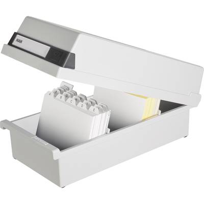 HAN 956-11 956-11 Card index box Light grey No. of cards (max.): 1.300 cards  A6 landscape 