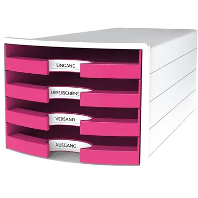 HAN Schubladenbox IMPULS 1013-56 Desk drawer box White A4 No. of drawers: 4