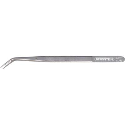 Bernstein 5-037, 1 Pair of Titanium Curved Tweezers Length 150 mm