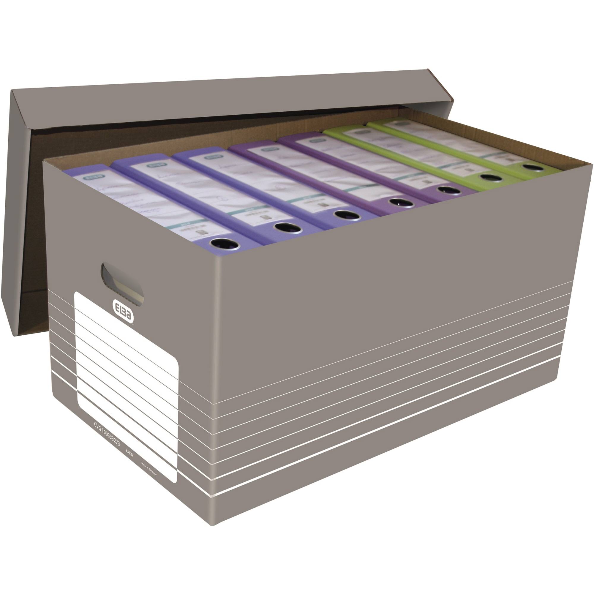 Elba Removal box 100333273 370 mm x 322 mm x 622 mm Corrugated cardboard Grey, White 1 pc(s)-2