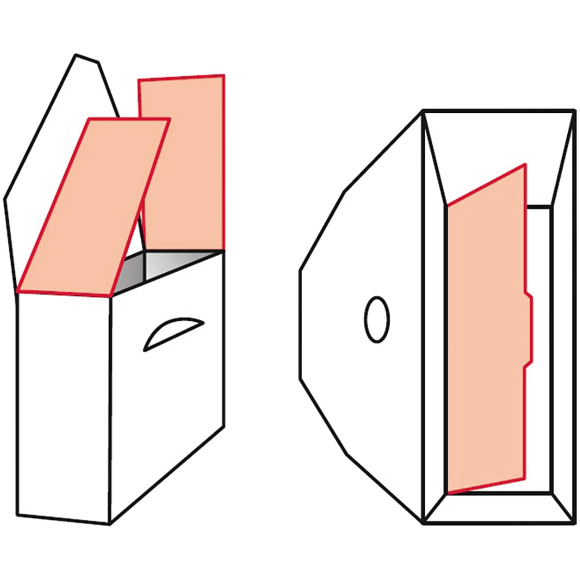 Elba Box file 100333274 100 mm x 270 mm x 340 mm Corrugated cardboard Grey, White 1 pc(s)-1