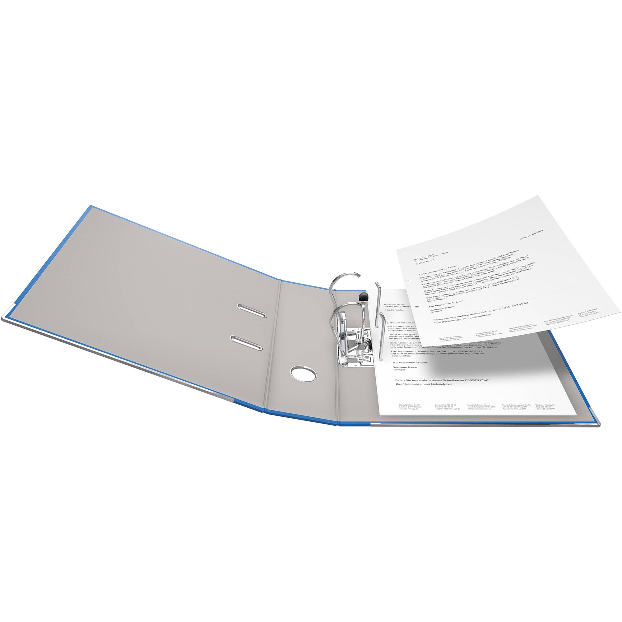Falken Folder FALKEN Recycolor A4 Spine width: 80 mm Blue 2 brackets 11285673-1