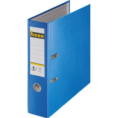 Leitz Folder Bene A4 Spine width: 80 mm Blue  2 brackets 291400 BL