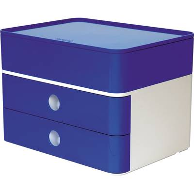 HAN SMART-BOX PLUS ALLISON 1100-14 Desk drawer box White, Royal blue  No. of drawers: 2