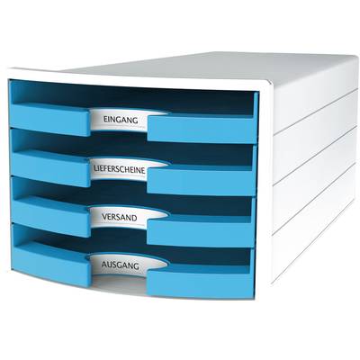 HAN Schubladenbox IMPULS 1013-54 Desk drawer box White A4 No. of drawers: 4