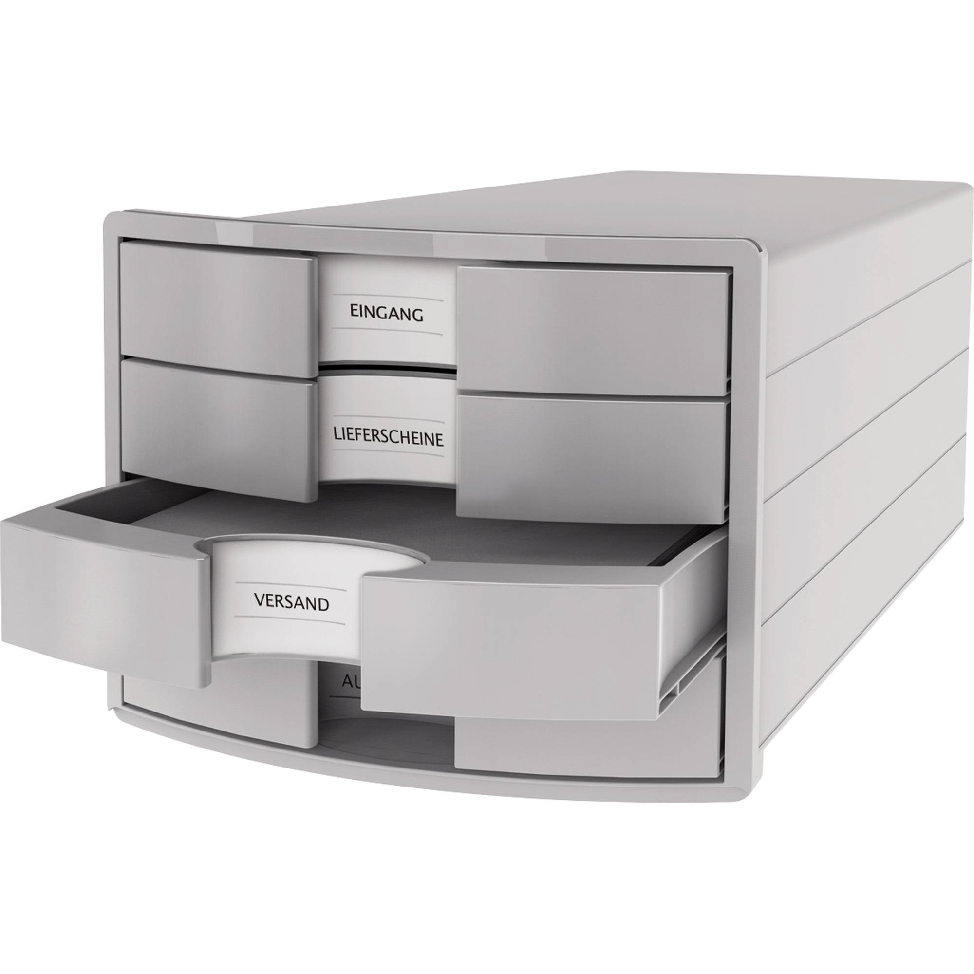 HAN IMPULS 2.0 1012-11 Desk drawer box Light grey A4, C4 No. of drawers: 4-2
