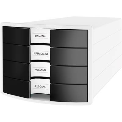 HAN Schubladenbox IMPULS 1012-32 Desk drawer box White A4 No. of drawers: 4