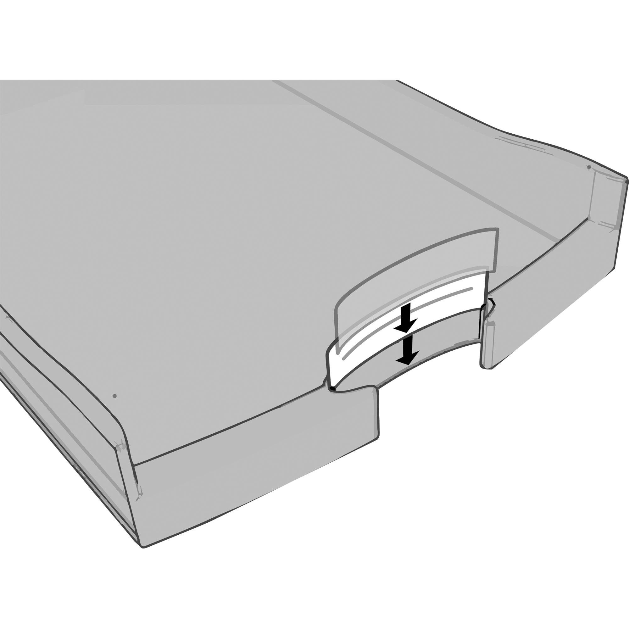 HAN IMPULS 2.0 1013-14 Desk drawer box Light grey A4, C4 No. of drawers: 4-3