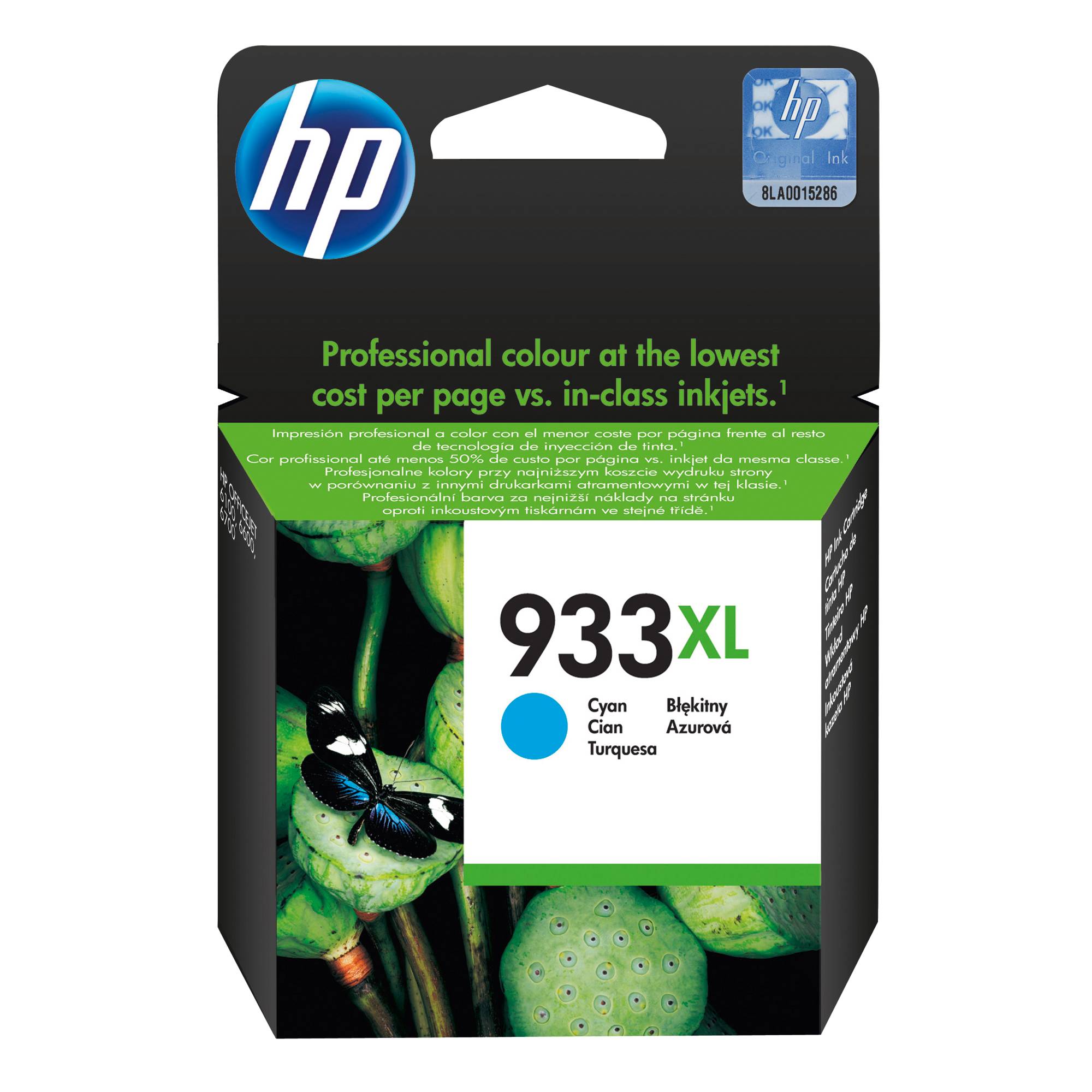 HP Ink cartridge 933XL Original Cyan 