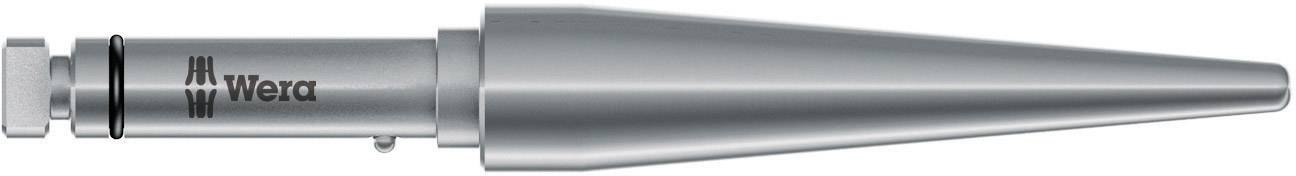 A silver Wera hex key, cylindrical with a tapered end.