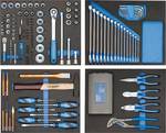 Tool trolley with tool assortment - 147-part