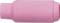 A pink eraser in a traditional shape, smooth and cylindrical, suitable for removing pencil marks.