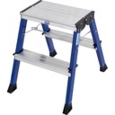 Krause  130082 Aluminium Step stool Folding Operating height (max.): 2.45 m Blue 1.7 kg