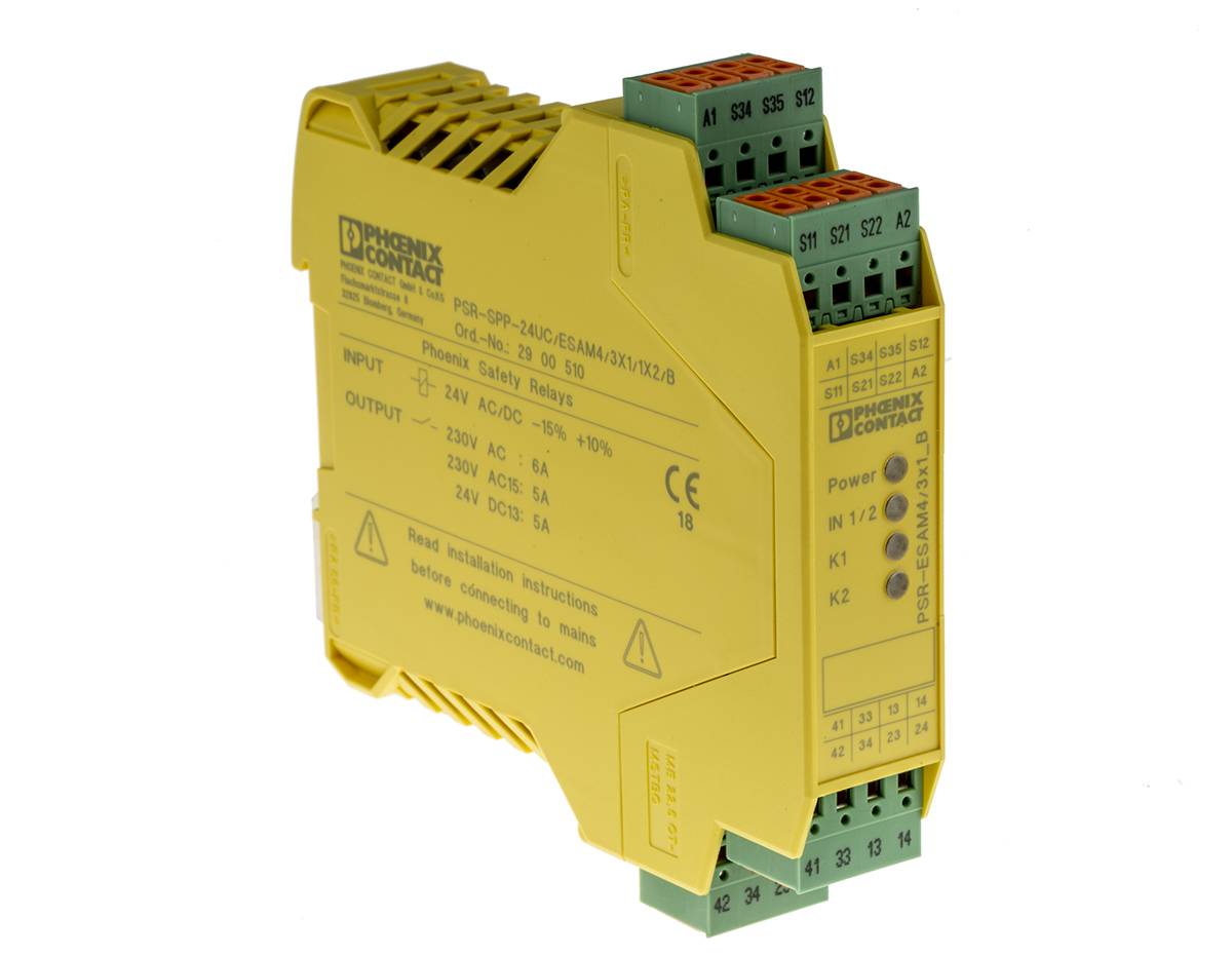 Safety Relays PSR-SPP- 24UC/ESAM4/3X1/1X2/B 2900510 Phoenix Contact ...