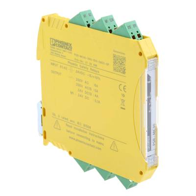 Safety relay PSR-MC30-2NO-1DO-24DC-SP Phoenix Contact Operating voltage: 24 V DC 2 makers (W x H x D) 12.5 x 116.6 x 114