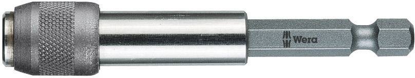 Bit holder with hexagonal shank and quick-release chuck, suitable for precise and rapid tool changes.