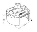 Universal oil filter wrench 104-150 mm
