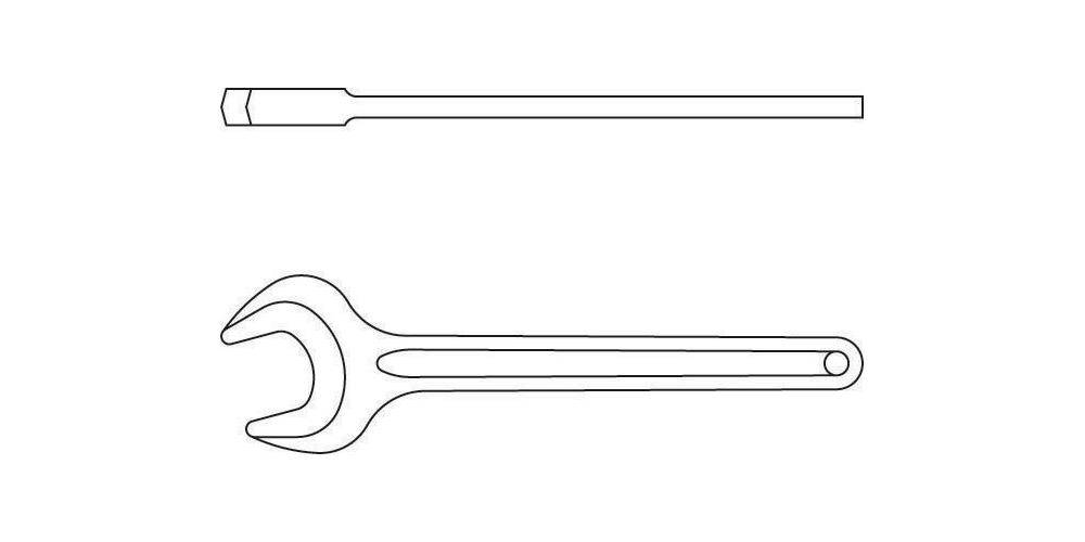 Gedore 6574330 Single open ended spanner 13 mm 