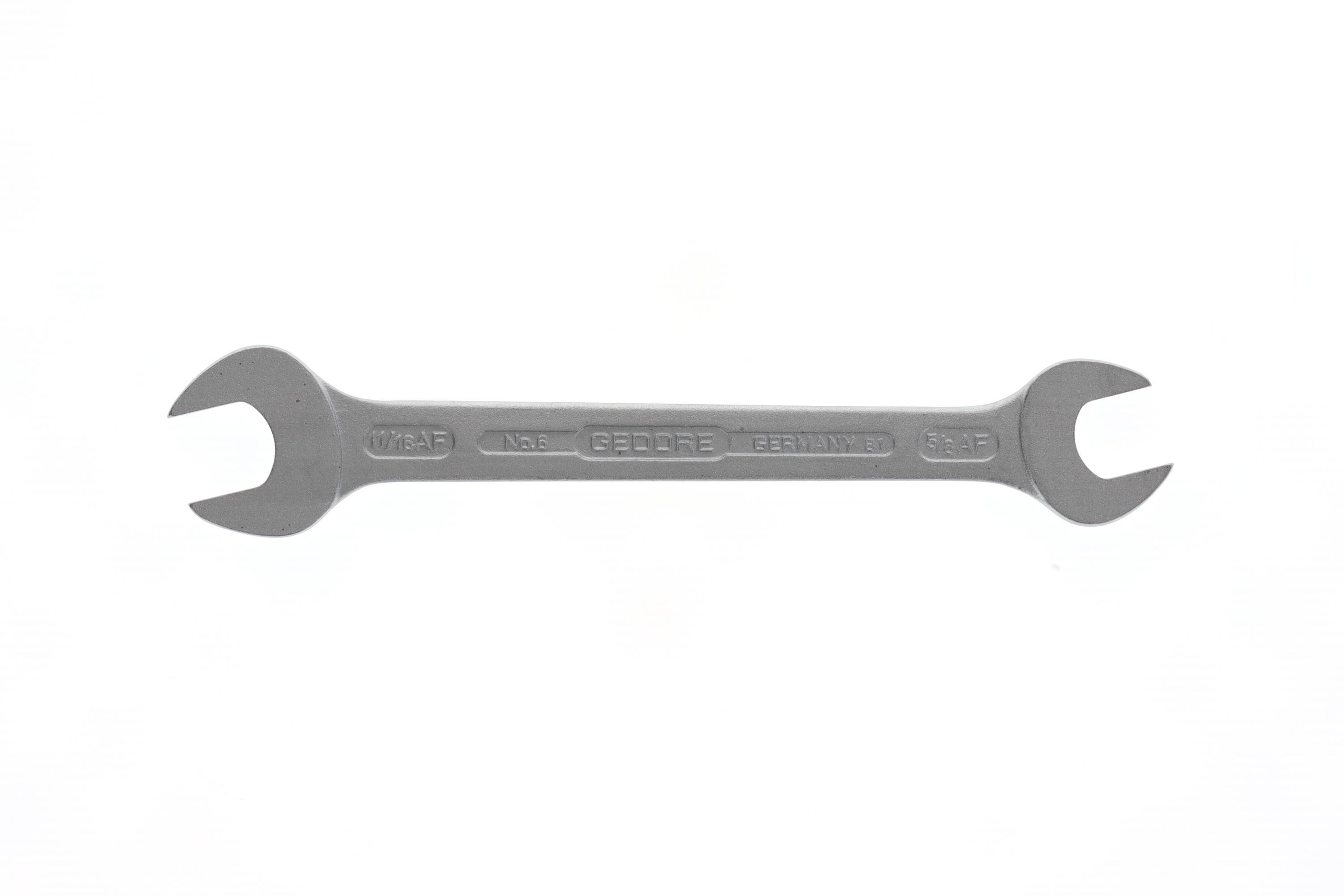 Gedore 6072310 6 1.3/16X1.5/16AF Double-ended open ring spanner Spanner size (inches) 1 3/16" - 1 5/16"-5