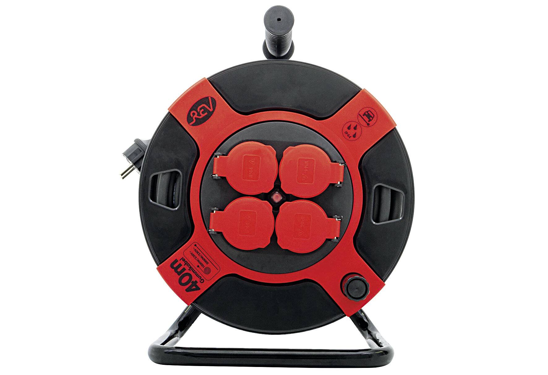 REV 0010307612 Cable reel 40.00 m Black PG plug-3