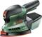 Bosch sander, model 'PSM 18 LI', with green and black casing, handy and suitable for precise sanding.