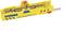 Yellow wire stripping tool with blue 'JOKARI' labelling, suitable for various cable cross-sections.