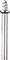 A shiny, long metal screw with a sharp thread and round head, suitable for wood or metal fastenings.