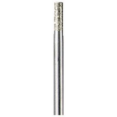 A metallic, cylindrical drill bit with fine threading at the tip, suitable for precision drilling in hard materials.