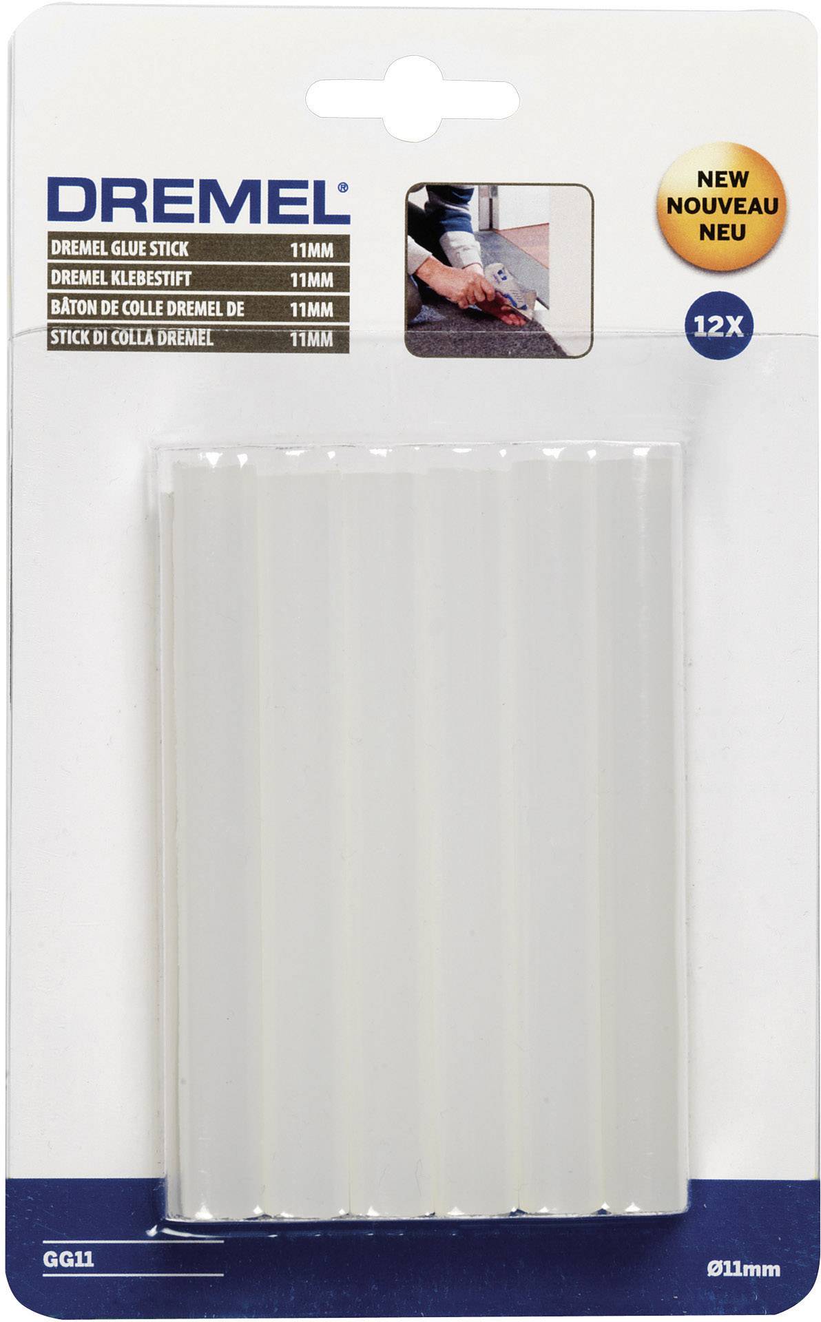 Dremel GG11 Hot melt glue sticks 11 mm 100 mm Transparent 125 g 12 pc(s)
