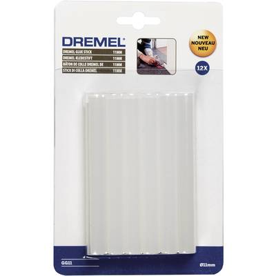 Dremel GG11 Hot melt glue sticks 11 mm 100 mm Transparent 125 g 12 pc(s)