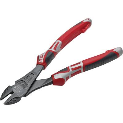 Wire cutters with red and black handles, suitable for cutting wires or cables.
