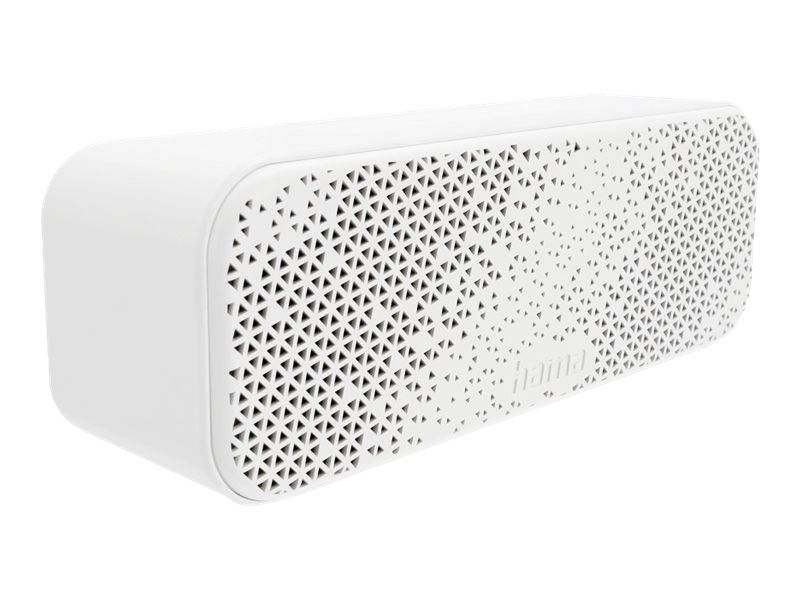 Hama PowerBrick 2.0 Bluetooth speaker Aux, Handsfree, incl. bracket, spray-proof, portable White-1