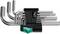 A set of Wera Allen keys in a black holder, ten different key sizes, ideal for mechanical work.