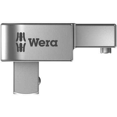 A silver tool adapter part with the inscription 'Wera' and a distinctive logo.