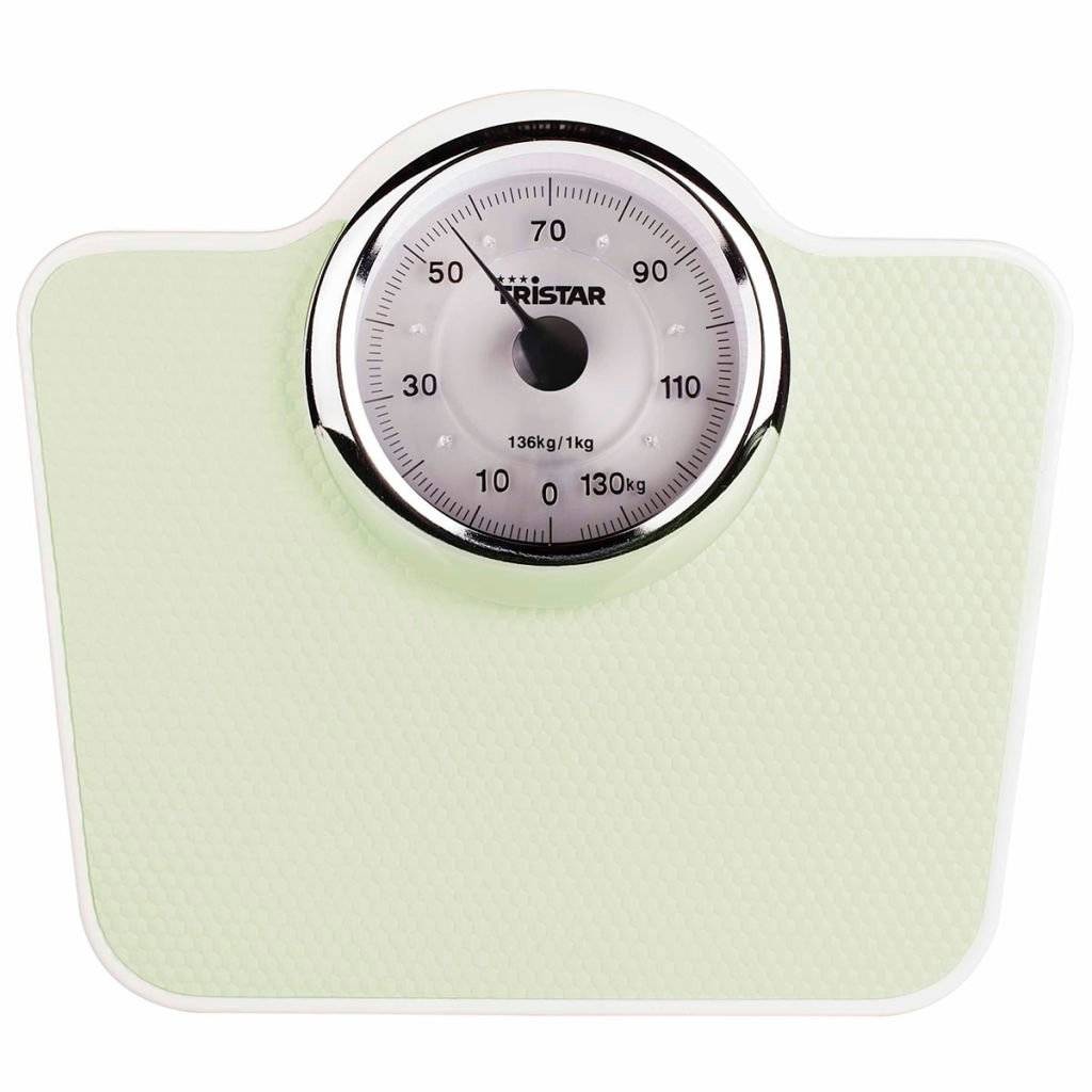 Tristar WG-2428 Analog bathroom scales WG-2428 Weight range=136 kg Light green-3