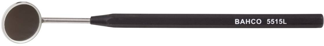 'Round inspection mirror tool with a black handle, bearing the BAHCO 5515L inscription on the handle.'