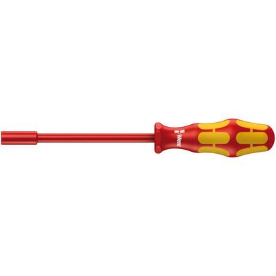 Screwdriver with ergonomic handle, suitable for screw-related tasks.