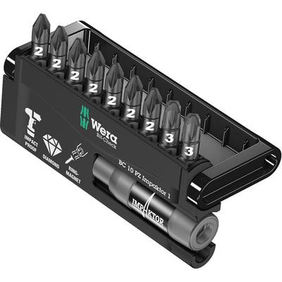 Wera 8755-9 IDC Impaktor 05057684001 Bit set 10-piece Pozidriv Impaktor® technology