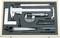 Measuring Tool Set in Foam Inlay. Contains Vernier Caliper, Micrometer, Protractor, Compass and Steel Ruler.