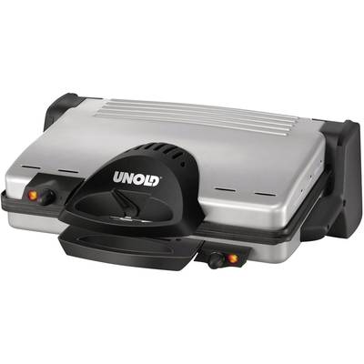 Unold 8555 Electric Grill press with manual temperature settings  Stainless steel, Black