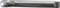 Metal tube with a smooth surface and rounded end, positioned horizontally.