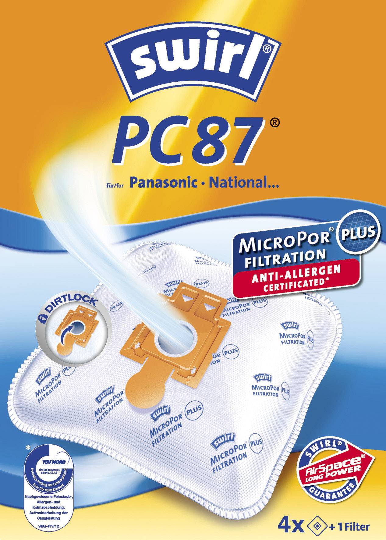 Swirl PC87 PC89 AirSpace Vacuum cleaner bag 5 pc(s)-0