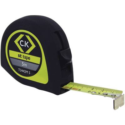 C.K  T3442M 5-ISO Tape measure Calibrated to (ISO standards)  5 m Steel