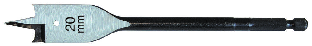 Flat milling drill bit, 20 mm, on a white background.