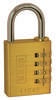 Kasp K11040 Padlock Gold yellow Combination