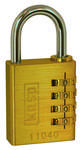 Brass Combination Padlock - 20mm