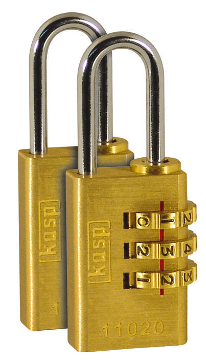 Kasp K11020D2 Padlock Gold yellow Combination-0