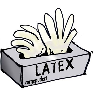 L+D  14699 100 pc(s) Latex Disposable glove Size (gloves): 9, L  